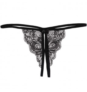 FEE ET MOI Sexy Lace Seethrough Underwear (Black)